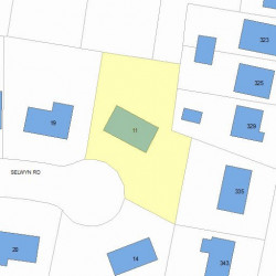 11 Selwyn Rd, Newton, MA 02461 plot plan