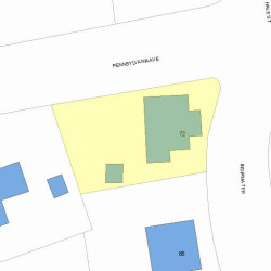 72 Indiana Ter, Newton, MA 02464 plot plan