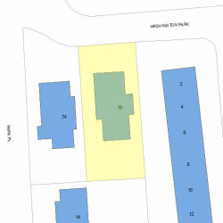 70 Washington Park, Newton, MA 02460 plot plan