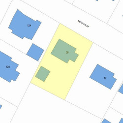 20 Merton St, Newton, MA 02458 plot plan