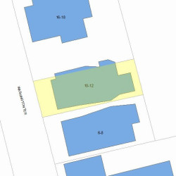 12 Washington Ter, Newton, MA 02460 plot plan