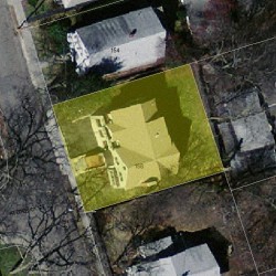 158 Harvard St, Newton, MA 02460 aerial view