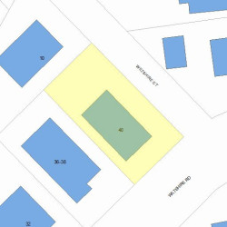 40 Wiltshire Rd, Newton, MA 02458 plot plan