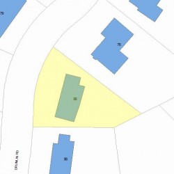 86 Drumlin Rd, Newton, MA 02459 plot plan
