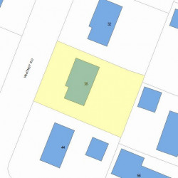 38 Whitney Rd, Newton, MA 02460 plot plan