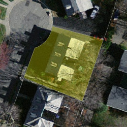 11 Hunnewell Cir, Newton, MA 02458 aerial view