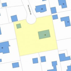 38 Balcarres Rd, Newton, MA 02465 plot plan