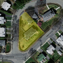 34 Fordham Rd, Newton, MA 02465 aerial view