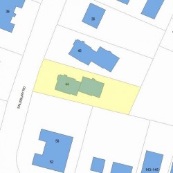 44 Salisbury Rd, Newton, MA 02458 plot plan