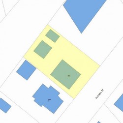 75 Floral St, Newton, MA 02461 plot plan