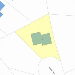 43 Jacobs Ter, Newton, MA 02459 plot plan