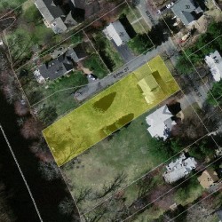 35 Bernard St, Newton, MA 02461 aerial view