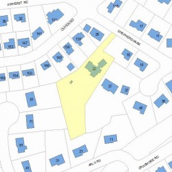 22 Shepherd Park, Newton, MA 02468 plot plan