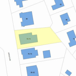 74 Circuit Ave, Newton, MA 02461 plot plan