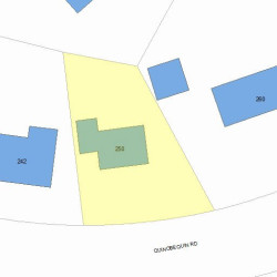 250 Quinobequin Rd, Newton, MA 02468 plot plan