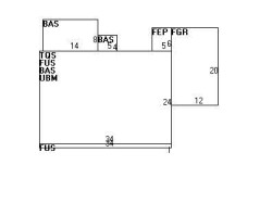 34 Brentwood Ave, Newton, MA 02459 floor plan