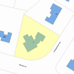 8 Longmeadow Rd, Newton, MA 02459 plot plan