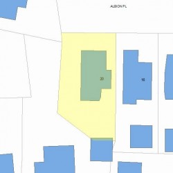 20 Albion Pl, Newton, MA 02459 plot plan