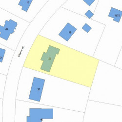 28 Varick Rd, Newton, MA 02468 plot plan