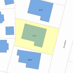 21 Holland St, Newton, MA 02458 plot plan