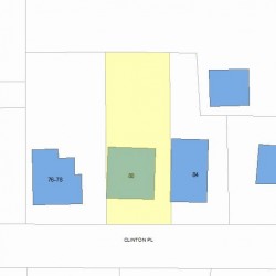 80 Clinton Pl, Newton, MA 02459 plot plan