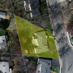 45 Park Dr, Newton, MA 02461 aerial view