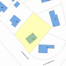 120 Quinobequin Rd, Newton, MA 02462 plot plan