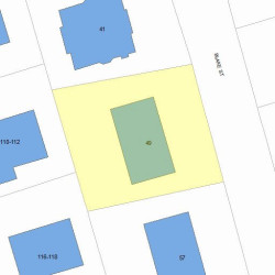 49 Blake St, Newton, MA 02460 plot plan