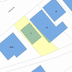 64 Lincoln Rd, Newton, MA 02458 plot plan