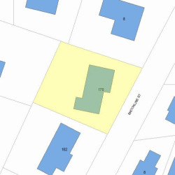 170 Brookline St, Newton, MA 02467 plot plan