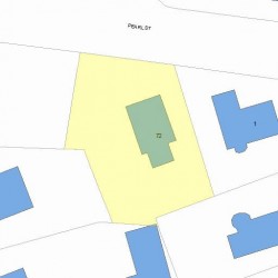 72 Pearl St, Newton, MA 02458 plot plan