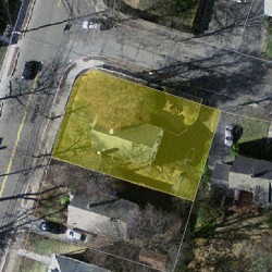 398 Parker St, Newton, MA 02459 aerial view