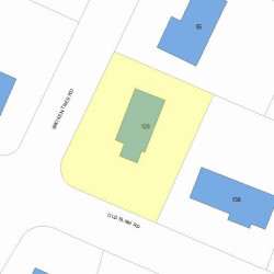 128 Old Farm Rd, Newton, MA 02459 plot plan