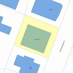 155 Charlesbank Rd, Newton, MA 02458 plot plan