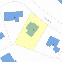 75 Intervale Rd, Newton, MA 02459 plot plan