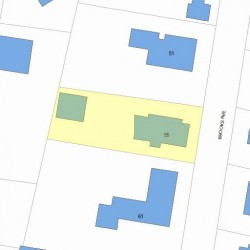 55 Brooks Ave, Newton, MA 02460 plot plan