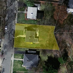 56 Davis Ave, Newton, MA 02465 aerial view