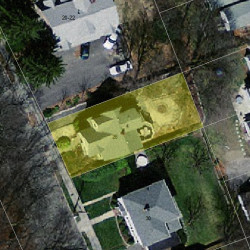 26 Circuit Ave, Newton, MA 02461 aerial view