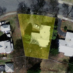 74 Maynard St, Newton, MA 02465 aerial view