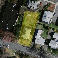 19 Vernon St, Newton, MA 02458 aerial view