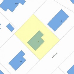 57 Albert Rd, Newton, MA 02466 plot plan