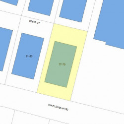 77 Charlesbank Rd, Newton, MA 02458 plot plan