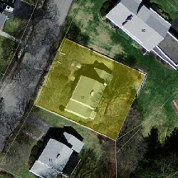 17 Bunker Ln, Newton, MA 02465 aerial view