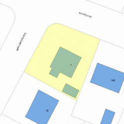 4 Maplewood Ave, Newton, MA 02459 plot plan