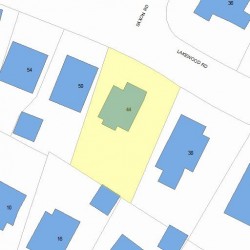 44 Lakewood Rd, Newton, MA 02461 plot plan