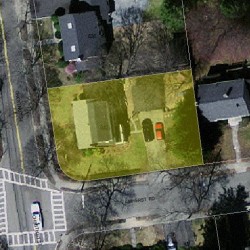 842 Chestnut St, Newton, MA 02468 aerial view