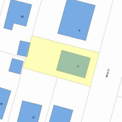 13 Weir St, Newton, MA 02466 plot plan