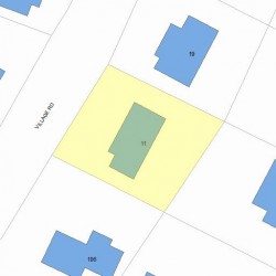11 Village Rd, Newton, MA 02460 plot plan
