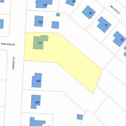 188 Parker St, Newton, MA 02459 plot plan