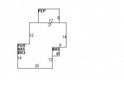 1273 Walnut St, Newton, MA 02461 floor plan